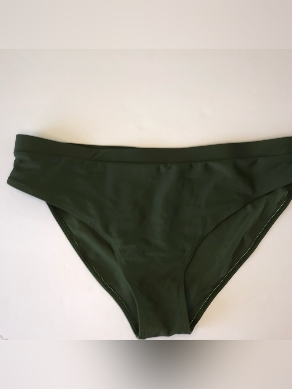 Dark Olive Green Basic Bikini Bottoms Size 3XL